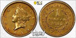 1851 $1 Liberty Gold Dollar Coin Certified PCGS XF Details Pre US Civil War 2881