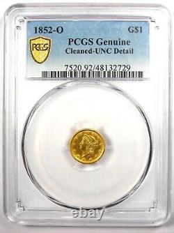 1852-O Liberty Gold Dollar New Orleans G$1 PCGS Uncirculated Details (UNC MS)