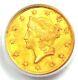 1853-O Liberty Gold Dollar New Orleans G$1 Coin. Certified PCGS AU58 Rare Date