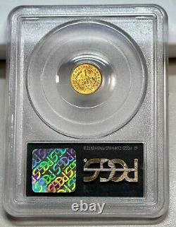 1853 Type 1 1$ Gold Piece Pcgs Ms62 Ogh