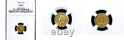 1855-O G$1 AU58 NGC-Gold Dollar