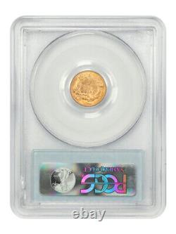 1859 G$1 Pcgs Ms62