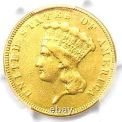 1859 Three Dollar Indian Gold Coin $3 Certified PCGS XF Details Rare Coin