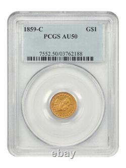 1859-c G$1 Pcgs Au50