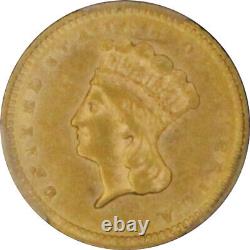 1860-S AU53 Indian Princess Dollar, PCGS 44818319