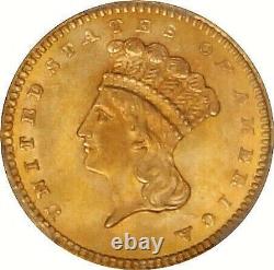 1861 MS64 Indian Princess Dollar, PCGS 82609302
