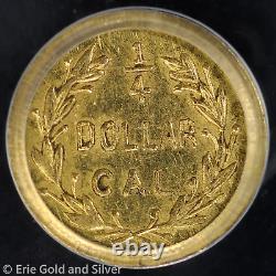 1871 25C California Fractional Gold Quarter Dollar PCGS Genuine UNC Detail BG