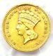 1876 Indian Gold Dollar G$1 Certified PCGS AU Details Rare Date Coin