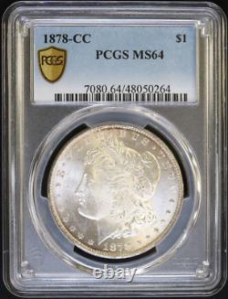 1878-CC Morgan Silver Dollar PCGS MS 64 Gold Shield WOW