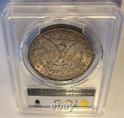 1878-S Morgan Silver Dollar MS63 (PCGS). Gold Shield Golden Rainbow Toning