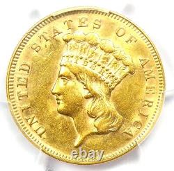 1878 Three Dollar Indian Gold Coin $3 Certified PCGS AU58 Rare Coin
