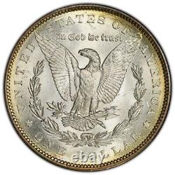 1879 $1 MS64+ Plus CAC Toned Morgan Dollar PCGS Gold Shield Beauitful Toning