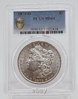 1879 O Morgan Silver Dollar PCGS MS61 Gold Shield