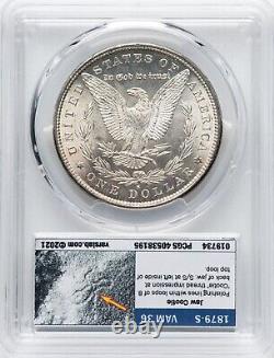 1879-S Morgan Silver Dollar PCGS MS65 VAM-36 Jaw Cootie Gold Shield Frosty