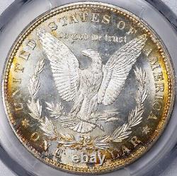 1879-S PCGS MS65 Morgan Silver Dollar TONED! LOOKS PL! CYAN + PINK/PURPLE + GOLD