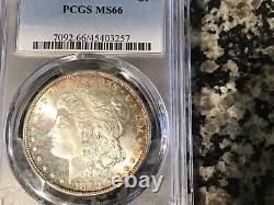 1879-S PCGS MS66 Morgan Silver Dollar, Beautiful Gold Toning