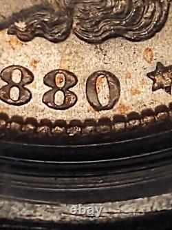1880-S Morgan Silver Dollar PCGS Gem MS 65-Obverse Gold-VAM 8=18 0 Dbled & 80/79