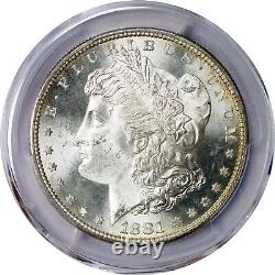 1881 S $1 Morgan Silver Dollar PCGS Secure Gold Shield MS66+ Gem Uncirculated
