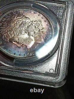 1881-S Morgan Dollar PCGS MS 64 Gold Shield Fantastic Toning Eye Candy