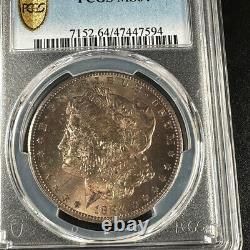 1884-CC Morgan Silver Dollar PCGS MS64 Awesome Patina Gold Shield TruView