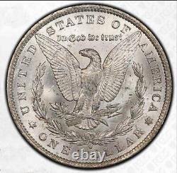 1884-O Morgan Dollar PCGS MS64 Satin Luster and Attractive Blue and Gold Toning