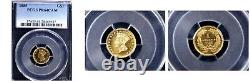 1885 G$1 PR64CAM PCGS-POP 8-RARE MINTAGE 1105-FLASHY-Gold Dollar
