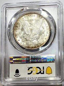 1888-P Better Date Rainbow Color Toned Morgan Dollar PCGS MS 64 Gold Shield