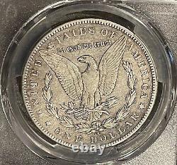 1889-CC Rare Key Coin $1 Morgan Silver Dollar PCGS VF Detail with Gold Shield