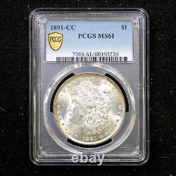 1891-CC $1 Morgan Dollar PCGS MS61 Gold Shield