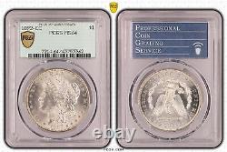 1892-CC AR Dollar. PCGS MS64. Carson City in PCGS 35th Anniv gold shield insert