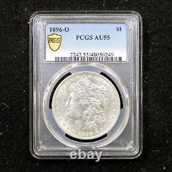 1896-O $1 Morgan Silver Dollar PCGS AU55 Gold Shield