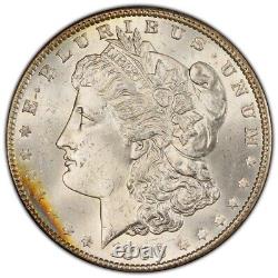 1896 P Morgan Silver Dollar PCGS MS64 GOLD SHIELD Toned