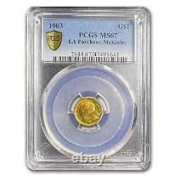 1903 Gold $1.00 Louisiana Purchase McKinley MS-67 PCGS SKU#169315