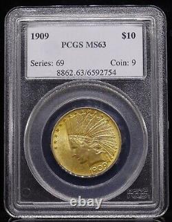 1909 G$10 Indian PCGS MS63