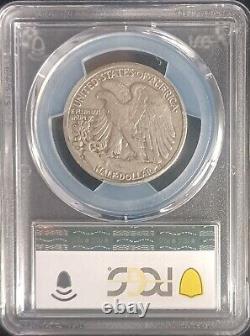 1929 S Walking Liberty 90% Silver Half Dollar. PCGS Gold VF30. SL0119