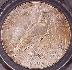 1934-P Peace Silver Dollar PCGS MS64 CAC Flashy Gold Toning