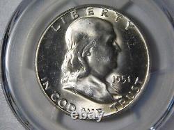 1951 Franklin Silver Coin Half Dollar Gold Shield Pcgs Graded Ms65