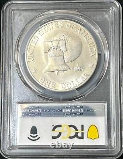 1976-s Eisenhower Silver Dollar Pcgs Ms68! Video? Blue/gold Toning