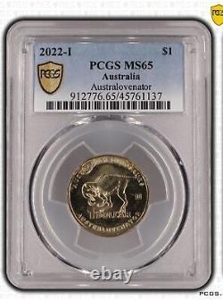 $1 One Dollar 2022 Australovenator Dinosaur Pcgs Graded Ms65 Low Mintage Coin
