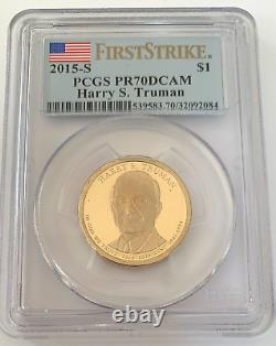 2015 S Harry Truman Proof Presidential Gold Dollar PCGS PR70 PF70 First Strike