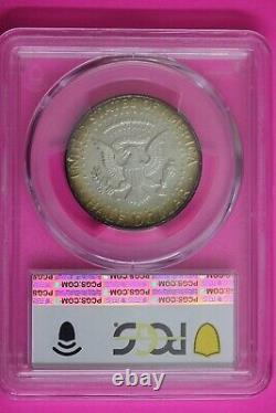 Gold Toned Color 1964 P MS 65 Kennedy Half Dollar PCGS Trueview Graded Slab 683