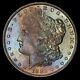 Monster Rainbow Toned 1882-O Morgan Silver Dollar MS65 PCGS Gold Shield withVideo