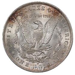 Rainbow Toned 1885-O $1 Morgan Silver Dollar MS63. PCGS Gold Shield